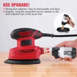 Meterk Mouse Detailschleifer, 14000 U/min Kompakter Elektroschleifer Mit 20 Stk. Schleifpapier, Effizientes Staubabscheidersystem Fur Schleifarbeiten Im Wohn- Und Heimwerkerbereich -Poliermaschinen & Schleifmaschinen Verkaufsladen 38897709 4