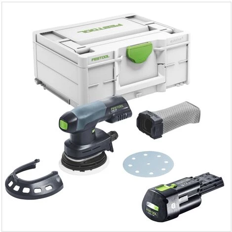 Festool ETSC 125 Akku Exzenterschleifer 18 V 125 Mm Brushless + 1x Akku 3,1 Ah + Systainer - Ohne Ladegerät 2 Festool ETSC 125 Akku Exzenterschleifer 18 V 125 Mm Brushless + 1x Akku 3,1 Ah + Systainer - Ohne Ladegerät – Bild 2
