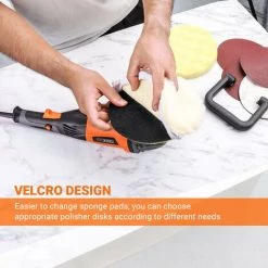 TACKLIFE Polierer, 1200W Autopoliermaschine, 1500-3500RPM, 6 Variable Geschwindigkeiten, 180mm Austauschbare Platte, D-Griff, Geeignet Zum Polieren Von Autos, Booten, Möbeln - PPGJ05A -Poliermaschinen & Schleifmaschinen Verkaufsladen 40459752 3