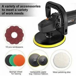 TACKLIFE Polierer, Autopolierer, 1500W Poliermaschine, 180/150 MM Polierpad, 6 Geschwindigkeitsstufen Mit LCD-Display, Softstart, D-Griff Und Seitengriff-PPGJ01A -Poliermaschinen & Schleifmaschinen Verkaufsladen 40459792 4
