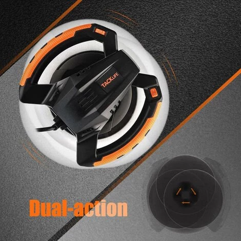 TACKLIFE Polierer, Exzenter-Autopolierer 120W, 6 Variable Geschwindigkeiten, 1500-3600 U/min, Mit Wollscheibe, Polierpad, Zum Polieren Und Wachsen - TCP01A 2 TACKLIFE Polierer, Exzenter-Autopolierer 120W, 6 Variable Geschwindigkeiten, 1500-3600 U/min, Mit Wollscheibe, Polierpad, Zum Polieren Und Wachsen - TCP01A – Bild 2