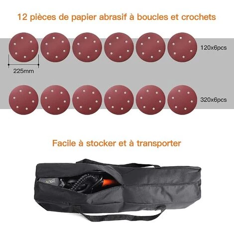 TACKLIFE Giraffe Sander, 6.7A Automatisches Saugsystem, 12 Schleifscheiben, Variable Geschwindigkeit 500-1800 U/min, Elektrischer Trockenbauschleifer Mit LED-Licht Und Ausziehbarem Griff 1.6-1.9m-PDS03A 3 TACKLIFE Giraffe Sander, 6.7A Automatisches Saugsystem, 12 Schleifscheiben, Variable Geschwindigkeit 500-1800 U/min, Elektrischer Trockenbauschleifer Mit LED-Licht Und Ausziehbarem Griff 1.6-1.9m-PDS03A – Bild 3