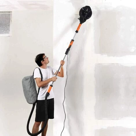 TACKLIFE Giraffe Sander, 6.7A Automatisches Saugsystem, 12 Schleifscheiben, Variable Geschwindigkeit 500-1800 U/min, Elektrischer Trockenbauschleifer Mit LED-Licht Und Ausziehbarem Griff 1.6-1.9m-PDS03A 5 TACKLIFE Giraffe Sander, 6.7A Automatisches Saugsystem, 12 Schleifscheiben, Variable Geschwindigkeit 500-1800 U/min, Elektrischer Trockenbauschleifer Mit LED-Licht Und Ausziehbarem Griff 1.6-1.9m-PDS03A – Bild 5