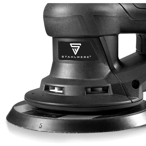 STAHLWERK ES-150 ST Brushless Exzenterschleifer Rotationsschleifer Handschleifer Mit 350 Watt Leistungsstarkes Vibrationsarmes Schleifgerät 3 STAHLWERK ES-150 ST Brushless Exzenterschleifer Rotationsschleifer Handschleifer Mit 350 Watt Leistungsstarkes Vibrationsarmes Schleifgerät – Bild 3