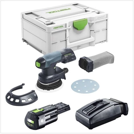 Festool ETSC 125 Akku Exzenterschleifer 18 V 125 Mm Brushless + 1x Akku 3,1 Ah + Ladegerät + Systainer 2 Festool ETSC 125 Akku Exzenterschleifer 18 V 125 Mm Brushless + 1x Akku 3,1 Ah + Ladegerät + Systainer – Bild 2