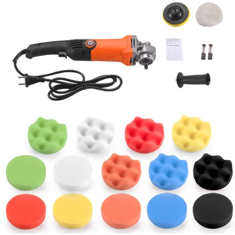 ASUPERMALL 1200W Poliermaschine Set Mit 14 Schwammradern 8800RPM Variable Geschwindigkeit Autopolierer Elektrischer Polierer Reinigung Polieren Wachsmaschine Auto Oberflachenkratzer Reparaturwerkzeug Kratzerentferner 1 ASUPERMALL 1200W Poliermaschine Set Mit 14 Schwammradern 8800RPM Variable Geschwindigkeit Autopolierer Elektrischer Polierer Reinigung Polieren Wachsmaschine Auto Oberflachenkratzer Reparaturwerkzeug Kratzerentferner