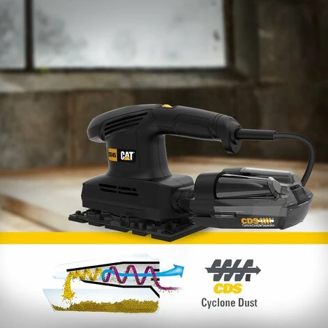 WESCO CAT DX45 Professional Schwingschleifer (240 Watt, 1,6 Mm Schwingkreis-Ø, 6000-11000/min Schwingzahl, Größe: 187 X 90 Cm,1 XP80 Schleifpapier) 2 WESCO CAT DX45 Professional Schwingschleifer (240 Watt, 1,6 Mm Schwingkreis-Ø, 6000-11000/min Schwingzahl, Größe: 187 X 90 Cm,1 XP80 Schleifpapier) – Bild 2