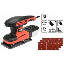 YATO Elektro Schwingschleifer Schleifmaschine 260W Multischleifer Inlk. 6 X Schleifpapier -Poliermaschinen & Schleifmaschinen Verkaufsladen 43275628 3