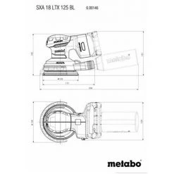 Metabo 18 V Akku Exzenterschleifer SXA 18 LTX 125 BL 125mm Solo + MetaBOX 215 -Poliermaschinen & Schleifmaschinen Verkaufsladen 43866114 5