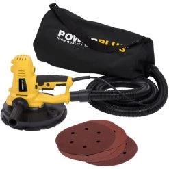 VARO Trockenbauschleifer, Deckenschleifer Mit 1220 Watt Inkl. 8 X Schleifpapier + Selbstabsaugung