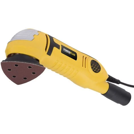 VARO Elektrischer Dreieckschleifer 300 Watt Mit 3x Schleifpapier 90x90 Mm Klettsystem 4 VARO Elektrischer Dreieckschleifer 300 Watt Mit 3x Schleifpapier 90x90 Mm Klettsystem – Bild 4