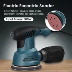 ASUPERMALL 300W Handheld Elektro Exzenterschleifer 5 Zoll 125mm Schleifplatte Elektroschleifer Holzbearbeitung Mobel Auto Poliermaschine Mit Staubbox 6 Geschwindigkeitsregelung -Poliermaschinen & Schleifmaschinen Verkaufsladen 44189553 5