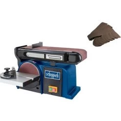 Pack SCHEPPACH Band- Und Tellerschleifer 370W - BTS900 - Set Mit 3 Schleifbändern - 9 Schleifscheiben