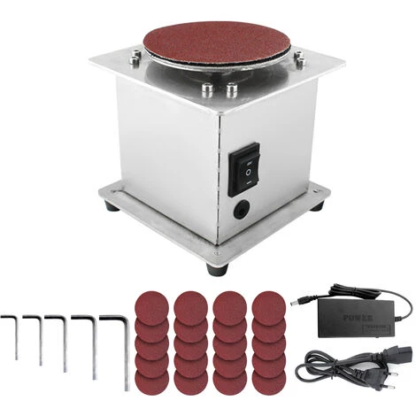 ASUPERMALL Poliermaschinen, Reines Kupferwerk, (7-fach Regelbares Netzteil + 20 Stück 100mm Schleifpapier + 5 Inbusschlüssel) 1 ASUPERMALL Poliermaschinen, Reines Kupferwerk, (7-fach Regelbares Netzteil + 20 Stück 100mm Schleifpapier + 5 Inbusschlüssel)