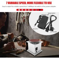 ASUPERMALL Poliermaschinen, Reines Kupferwerk, (7-fach Regelbares Netzteil + 20 Stück 100mm Schleifpapier + 5 Inbusschlüssel) 9 ASUPERMALL Poliermaschinen, Reines Kupferwerk, (7-fach Regelbares Netzteil + 20 Stück 100mm Schleifpapier + 5 Inbusschlüssel) -Poliermaschinen & Schleifmaschinen Verkaufsladen 46025606 5