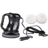HAPPYSHOPPING Elektrische Auto-Poliermaschine, Puffer-Polierer-Wachs-Kit Mit 2 Pads Zum Polieren Und Wachsen Von Autodetailing,Schwarz - Schwarz