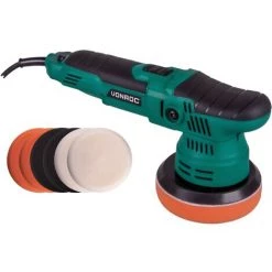 VONROC Dual Action Polierer 650W - Ø125mm - Softstart - Konstante Leistung - Inkl. 7 Polierpads