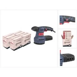 GÜDE® Güde EXS 125 E Exzenterschleifer 380 Watt 125 Mm ( 58130 ) + 4x Toolbrothers TURTLE Schleifset