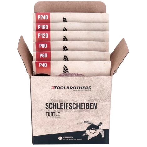 Makita BO 5041 Exzenterschleifer / Schleifmaschine 300 W 125 Mm + 4x Toolbrothers TURTLE Schleifset 4 Makita BO 5041 Exzenterschleifer / Schleifmaschine 300 W 125 Mm + 4x Toolbrothers TURTLE Schleifset – Bild 4