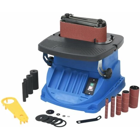 LONGZIMING Oszillierende Spindel- Und Bandschleifmaschine 450 W Blau 1 LONGZIMING Oszillierende Spindel- Und Bandschleifmaschine 450 W Blau
