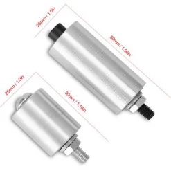 HAPPYSHOPPING 30/50 Mm (optional) DIY Doppellager Schleifer Aluminiumlegierung Förderrad Angetriebenes Rad Ohne Rippen Mit 8 Mm Schaftstange + Schraubenschlüssel Für Hand DIY Utility Tools,30mm -Poliermaschinen & Schleifmaschinen Verkaufsladen 47879769 3