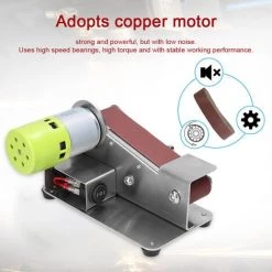 HAPPYSHOPPING Multifunktionale Grinder Mini Electric Bandschleifer DIY Polierschleifmaschine Cutter Edges Schärfer Mit 10 Stück 30 Mm Schleifpapier,ohne Stromversorgung, Multicolor - Ohne Stromversorgung, Multicolor -Poliermaschinen & Schleifmaschinen Verkaufsladen 47884663 5