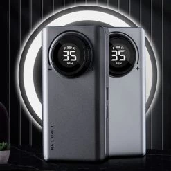 HAPPYSHOPPING Tragbare Wiederaufladbare Nagelbohrmaschine Multifunktionaler USB Nagelpolierer LCD Digitaler Elektrischer Nagelbohrer 0-35000RPM Drehgeschwindigkeit Nagelpolitur Maniküre Werkzeugsatz Mit 6 Bits Für Nagelstudio Nail Art Maniküre,Schwarz -Poliermaschinen & Schleifmaschinen Verkaufsladen 47884740 5