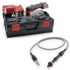 FLEX-ELEKTROWERKZEUGE GMBH Flex Akku Polierer PXE 80 10.8-EC/2.5 Set Freilaufend + Flexible Welle FS 140