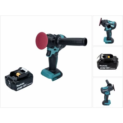 Makita DPV 300 F1 Akku Schleifer Polierer 18 V 50 / 80 Mm Brushless + 1x Akku 3,0 Ah - Ohne Ladegerät 1 Makita DPV 300 F1 Akku Schleifer Polierer 18 V 50 / 80 Mm Brushless + 1x Akku 3,0 Ah - Ohne Ladegerät