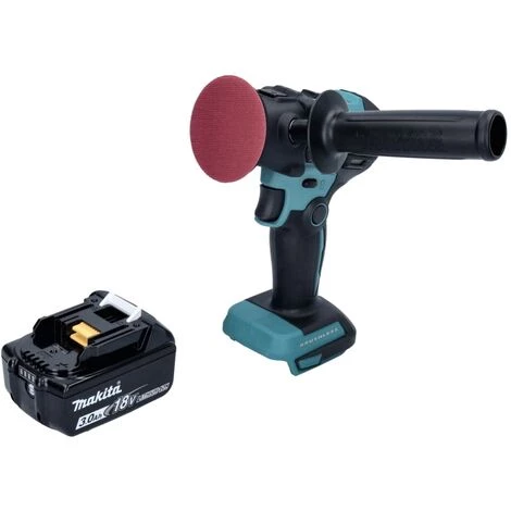 Makita DPV 300 F1 Akku Schleifer Polierer 18 V 50 / 80 Mm Brushless + 1x Akku 3,0 Ah - Ohne Ladegerät 2 Makita DPV 300 F1 Akku Schleifer Polierer 18 V 50 / 80 Mm Brushless + 1x Akku 3,0 Ah - Ohne Ladegerät – Bild 2