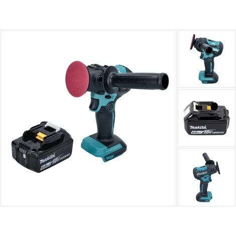 Makita DPV 300 G1 Akku Schleifer Polierer 18 V 50 / 80 Mm Brushless + 1x Akku 6,0 Ah - Ohne Ladegerät 1 Makita DPV 300 G1 Akku Schleifer Polierer 18 V 50 / 80 Mm Brushless + 1x Akku 6,0 Ah - Ohne Ladegerät