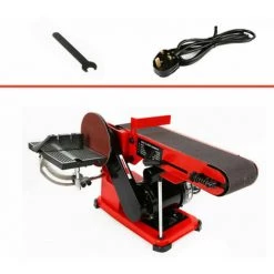 SENDERPICK Elektro Bandschleifmaschine Tellerschleifer Bandschleifer Schleifer 150mm 375W Verstellbar -Poliermaschinen & Schleifmaschinen Verkaufsladen 50928262 5