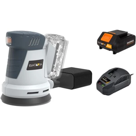BATAVIA Akku-Exzenterschleifer 18V MAXXPACK | Inkl. Akku & Ladegerät 1 BATAVIA Akku-Exzenterschleifer 18V MAXXPACK | Inkl. Akku & Ladegerät