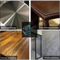 HAPPYSHOPPING Akku-Elektroschleifer 8000/10000/12000 U / Min 3-Gang-Getriebe Einstellbarer Holzschleifer Polierer Multifunktionale Polierschleifmaschine Kompatibel Mit Makita-Akku,110x110mm Square, Multicolor -Poliermaschinen & Schleifmaschinen Verkaufsladen 51514631 4