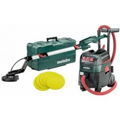 METABO® Metabo Langhalsschleifer LSV 5-225 Comfort + Allessauger ASR 35 M ACP Set + 25 Haftschleifblätter 225 Mm P 120 Kunststoffkoffer - 690940000