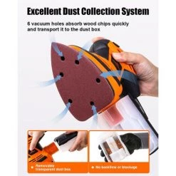 TOPSHAK TS-SD1 130 W Kabelgebundener Deltaschleifer -Poliermaschinen & Schleifmaschinen Verkaufsladen 53918606 5