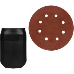 ECD Germany Exzenterschleifer Mit Absaugung, Staubfangbehälter, 1 Schleifpapier, 300W, Ø123mm, 13000 RPM, 6 Geschwindigkeiten, Multifunktion Schleifmaschine Schleifgerät, Für Schleifen Und Polieren -Poliermaschinen & Schleifmaschinen Verkaufsladen 54064458 5