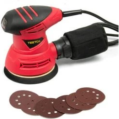 TEETOK 240 W Kabelgebundener Elektro-Exzenterschleifer 125 Mm Heimwerkerwerkzeuge Zum Schleifen, Polieren