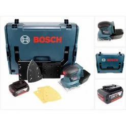 Bosch GSS 18V-10 Akku Schwingschleifer 18V + 1x Akku 5,0Ah + L-Boxx - Ohne Ladegerät
