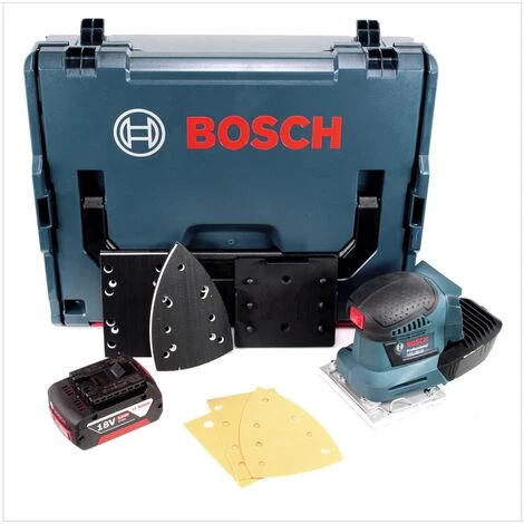 Bosch GSS 18V-10 Akku Schwingschleifer 18V + 1x Akku 5,0Ah + L-Boxx - Ohne Ladegerät 2 Bosch GSS 18V-10 Akku Schwingschleifer 18V + 1x Akku 5,0Ah + L-Boxx - Ohne Ladegerät – Bild 2