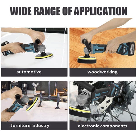 DRILLPRO Polierer Sander Buffer Poliermaschine Kit Waxer Tool 4 DRILLPRO Polierer Sander Buffer Poliermaschine Kit Waxer Tool – Bild 4
