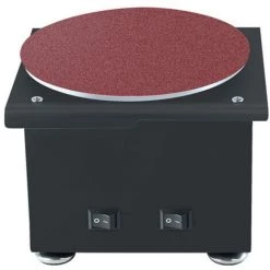 HAPPYSHOPPING Mini-Tellerschleifer, Elektrischer Kantenschärfer, 7 Variable Geschwindigkeiten, 10 Schleifscheiben, 3 Räder, Heimwerker-Tischschleifer, Polierschleifmaschine Für Holz, Metall, Acrylstein,EU -Plug & Typ 1, Schwarz - EU -Plug & Typ 1, Schwarz