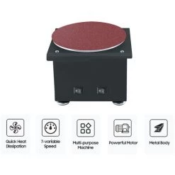 HAPPYSHOPPING Mini-Tellerschleifer, Elektrischer Kantenschärfer, 7 Variable Geschwindigkeiten, 10 Schleifscheiben, Heimwerker-Tischschleifer, Polierschleifmaschine Für Holz, Metall, Acrylstein,EU -Plug & Typ 1, Schwarz 7 HAPPYSHOPPING Mini-Tellerschleifer, Elektrischer Kantenschärfer, 7 Variable Geschwindigkeiten, 10 Schleifscheiben, Heimwerker-Tischschleifer, Polierschleifmaschine Für Holz, Metall, Acrylstein,EU -Plug & Typ 1, Schwarz -Poliermaschinen & Schleifmaschinen Verkaufsladen 57795731 3