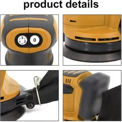 HAPPYSHOPPING Akku-Elektroauto-Poliermaschine 3 Geschwindigkeitsstufen Einstellbare Auto-Poliermaschine Multifunktionale Holz-Metallwachs-Schleifmaschine,Host & 23PCS Accessoires, Multicolor -Poliermaschinen & Schleifmaschinen Verkaufsladen 57795787 4