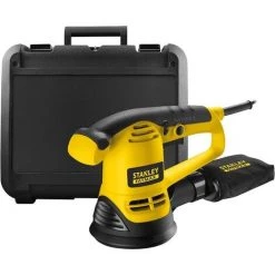 STANLEY FATMAX FME440K-QS - EXZENTERSCHLEIFER 480 W - 125 MM - VARIABLE GESCHWINDIGKEIT - SCHNELL UND EFFIZIENT - VORDERER GRIFF
