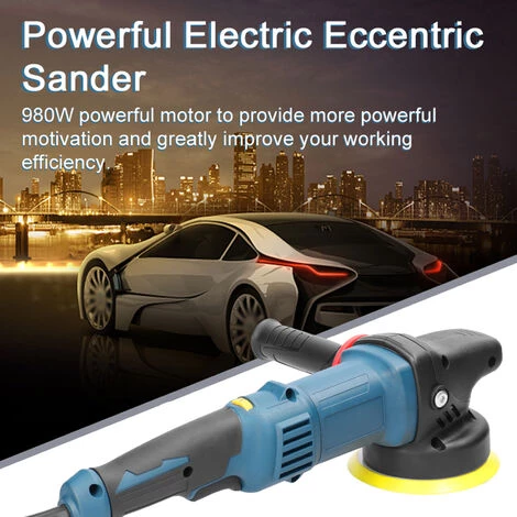 LIFCAUSAL 980 W Hand-Elektro-Exzenterschleifer 5-Zoll-Poliermaschine 125-mm-Scheibe Heim Haushalt Holzverarbeitung Möbel Auto-Poliermaschine 6 Variable Geschwindigkeiten DA-Polierer Mit 2 Pads 3 LIFCAUSAL 980 W Hand-Elektro-Exzenterschleifer 5-Zoll-Poliermaschine 125-mm-Scheibe Heim Haushalt Holzverarbeitung Möbel Auto-Poliermaschine 6 Variable Geschwindigkeiten DA-Polierer Mit 2 Pads – Bild 3
