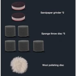 ASUPERMALL Drahtloser Mini -Autolackierer, Tragbare Poliermaschine, Schnurlose Wachswerkzeuge, Autowachsen Elektrische Reinigung Pinsel Handheld -Detaildetails - Modell:Weiß -Poliermaschinen & Schleifmaschinen Verkaufsladen 59138181 4