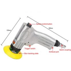 ASUPERMALL Mini -Auto Pneumatische Schleifmaschine Luftschleifer Poliermaschine 3 '' Variabler Geschwindigkeit Luft Angetriebener Polierer Atomic Grau Sandpapiermaschine Auto Wachs/Kratzer Entfernen -Poliermaschinen & Schleifmaschinen Verkaufsladen 59138202 5