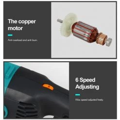 LIFCAUSAL Polisseuse De électrique Tampon 7 Pouces Pour Pouces Polir Le Poignées Cirage 3600 Tr/min Poignées De Type D Pour Le Polissage De Voiture And L'appareil Ménager EU -Poliermaschinen & Schleifmaschinen Verkaufsladen 59307769 3