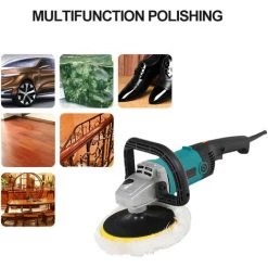LIFCAUSAL Polisseuse De électrique Tampon 7 Pouces Pour Pouces Polir Le Poignées Cirage 3600 Tr/min Poignées De Type D Pour Le Polissage De Voiture And L'appareil Ménager EU -Poliermaschinen & Schleifmaschinen Verkaufsladen 59307769 4